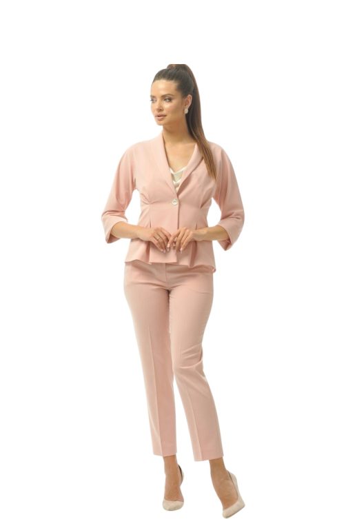 штани класичні пудра 4