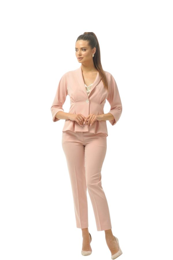 штани класичні пудра 4