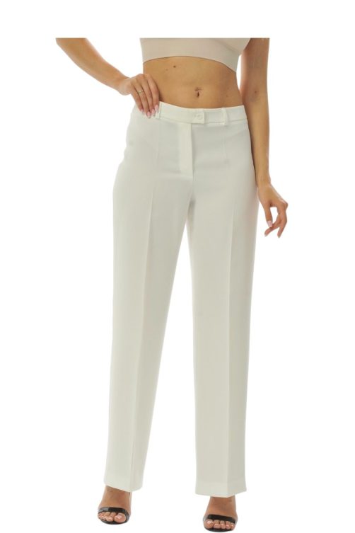 штани прямі білі 4