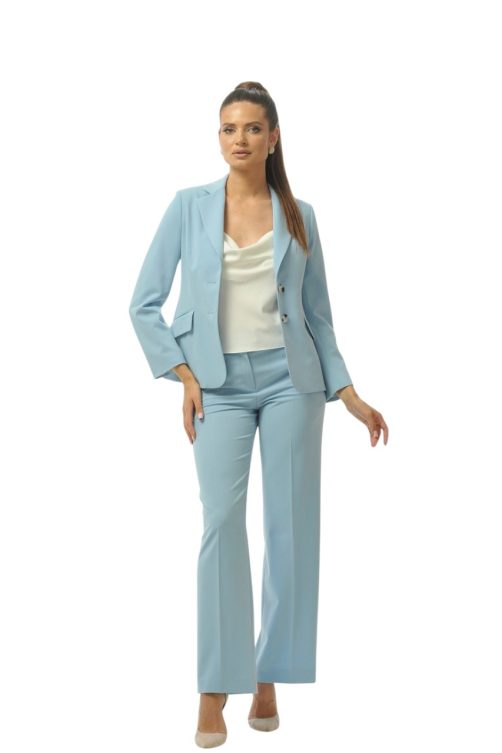 штани прямі блакитні 3