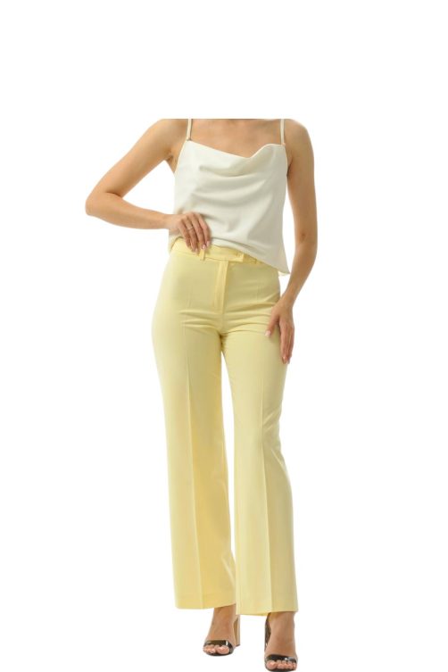 штани прямі жовті 5