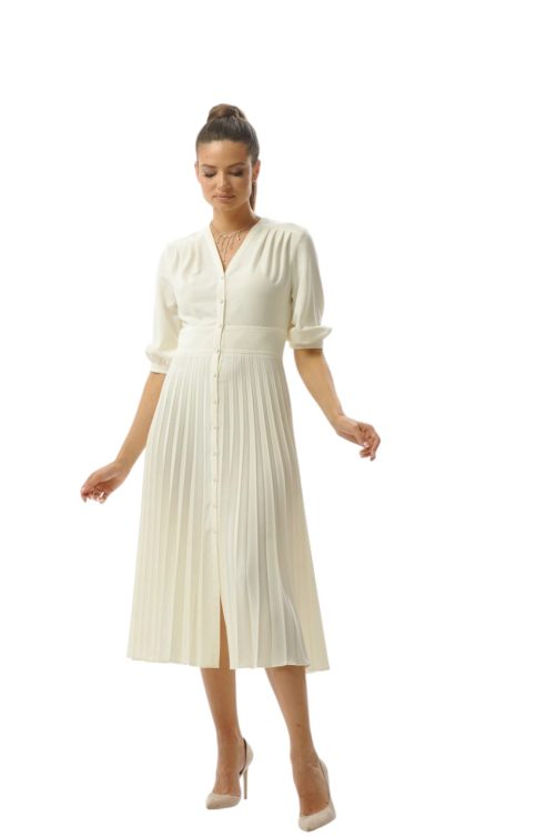 плісинова сукня біла без к 2