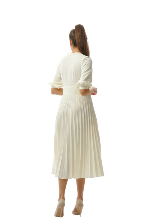плісинова сукня біла без к 3